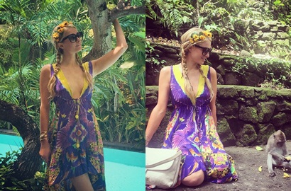 Paris Hilton, Cantik-Cantik Suka Main Sama Monyet