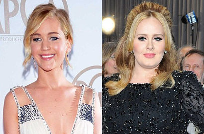 Jennifer Lawrence dan Adele Makan Malam Bareng Lagi, Bersahabat?