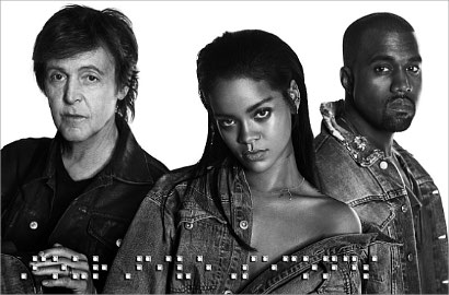 Intip Pembuatan Video 'FourFiveSeconds' Rihanna
