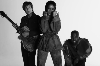 Rihanna, Kanye West cs Tampil Klasik di MV 'FourFiveSeconds'
