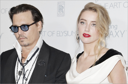 Wah, Johnny Depp dan Amber Heard Diam-Diam Sudah Nikah