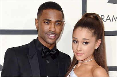 Pakai Baju Big Sean, Ariana Grande Pamer Pose Imut di Ranjang