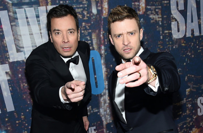 Justin Timberlake-Jimmy Fallon 'Menggila' di Red Carpet 'SNL 40th Anniversary'
