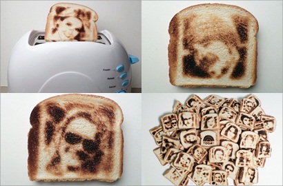 'Selfie Toaster', Pemanggang yang Bisa Cetak Selfie di Roti