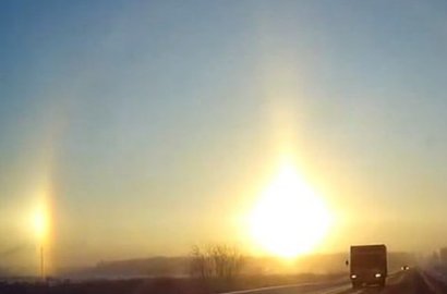 Fenomena Unik '3 Matahari Muncul' di Langit Rusia