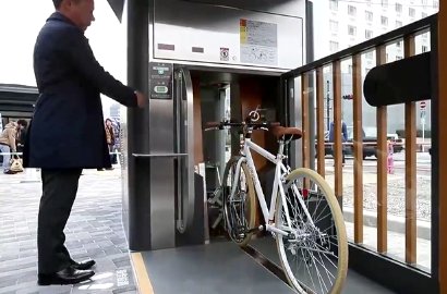 Kerennya Tempat Parkir Sepeda Bawah Tanah Otomatis di Jepang