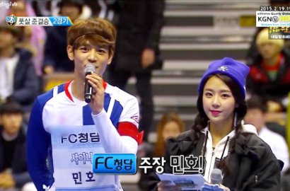 Minho Menang Main Futsal Lawan Doo Joon di 'Idol Star Athletics Championship'