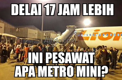 Delay Parah Belasan Jam, Lion Air Disindir Netter Jadi Meme