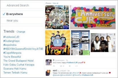 Ultah Setahun CJR Jadi Trending Topic Dunia