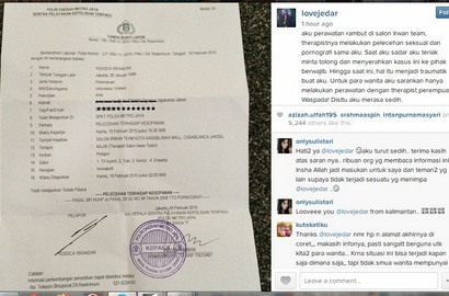 Alami Pelecehan Seksual, Jessica Iskandar Lapor Polisi