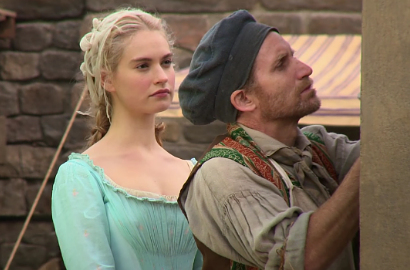 Seriusnya Lily James Saat Jalani Syuting 'Cinderella'