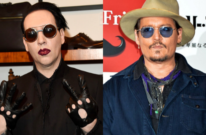 Eksis Bermusik, Johnny Depp Tampil Kompak Bareng Marilyn Manson