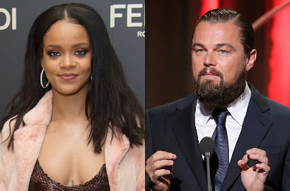 Bocor, Ini Foto Leonardo DiCaprio di Pesta Ultah Rihanna Ke-27