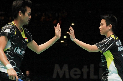 Kalahkan Ganda Inggris, Tontowi/Lilyana Melaju ke Semifinal All England 2015