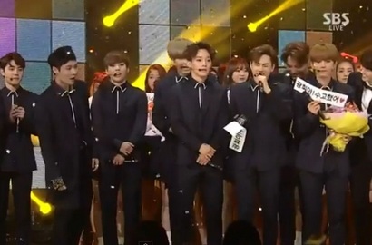 'Call Me Baby' EXO Kalahkan Red Velvet di 'Inkigayo'