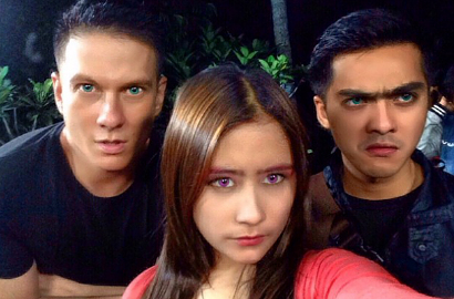 Kompaknya Bertrand dengan Prilly 'Ratu Serigala' Saat Syuting 'GGS'