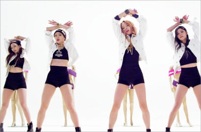 EXID Tampil Tanpa Sensor di MV 'Ah Yeah'