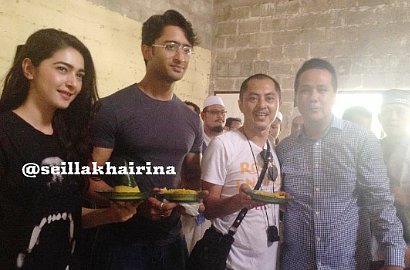 Intip Keseruan Shaheer Sheikh Cs di Acara Syukuran 'Cinta di Langit Taj Mahal'