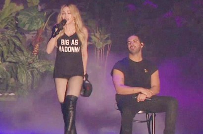 Dicium Madonna di Atas Panggung, Drake Merasa Jijik?