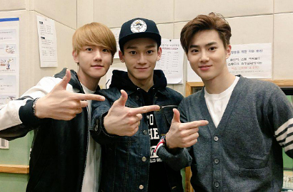 Suho, Baekhyun dan Chen EXO Ungkap Cara Jadi Seksi di 'Call Me Baby'
