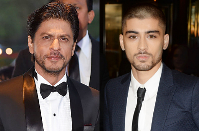 Foto Bareng Shahrukh Khan, Zayn Malik Tampil Perdana dengan Kepala Plontos