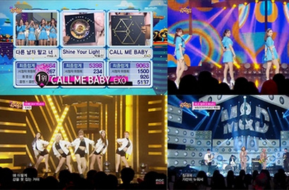 'Call Me Baby' EXO Kalahkan 'Only You' miss A di 'Music Core'