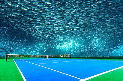 Wow, Arsitek Ini Ingin Bangun Lapangan Tenis Bawah Air di Dubai