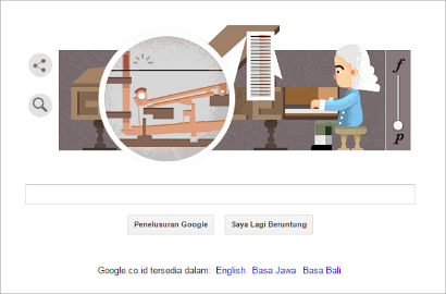 Google Bikin Doodle Lucu untuk Rayakan Ultah Ke-360 Penemu Piano