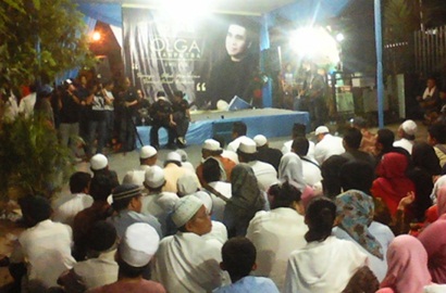 Jamaah Padati Pengajian dan Tahlilan 40 Hari Meninggalnya Olga Syahputra