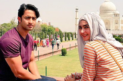 Nabila Syakieb Digendong Shaheer untuk 'Cinta di Langit Taj Mahal'