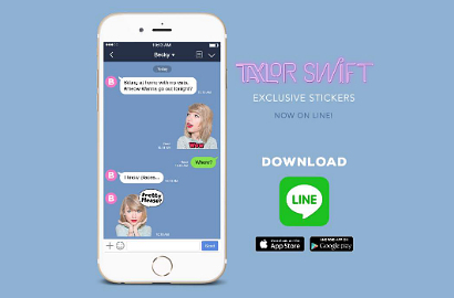 Swifties, Indonesia Kini Bisa Jajal Main Sticker LINE Spesial Taylor Swift