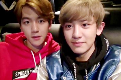 Chanyeol dan Baekhyun Senang Foto Bareng Seo Jun 'Superman Is Back'