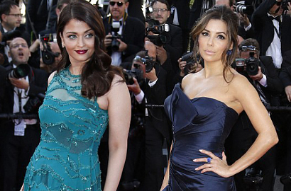 Ups, Eva Longoria dan Aishwarya Rai Bikin Pelanggaran di Cannes