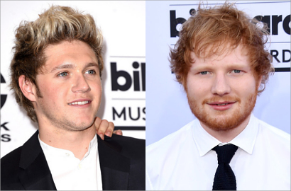 Ed Sheeran Ketahuan Cium Cewek Misterius Saat Jalan Bareng Niall Horan 1D