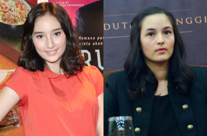 Selfie Kembar Chelsea Islan dan Tatjana Saphira di Indonesian Movie Awards