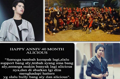 Fans Rayakan 40 Bulan Bersama Aliando