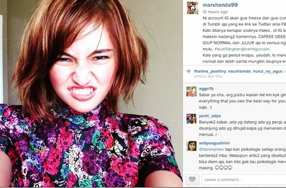 Marshanda Amuk Haters, Ancam Tutup Instagram