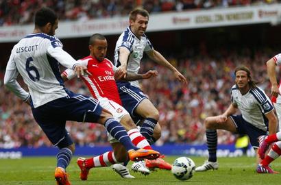 Arsenal Kalahkan WBA di Laga Akhir Liga Premier