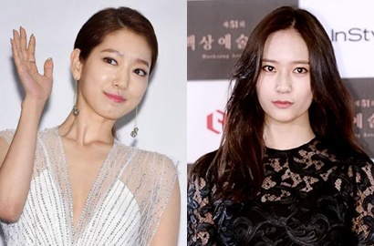 Park Shin Hye-Krystal cs Cantik di Red Carpet Baeksang Awards 2015