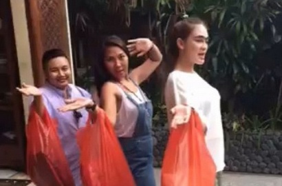 Luna Maya Sindir Gaya Centil Syahrini di Instagram