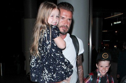 Manisnya David Beckham Ajari Putri Kecilnya Naik Sepeda