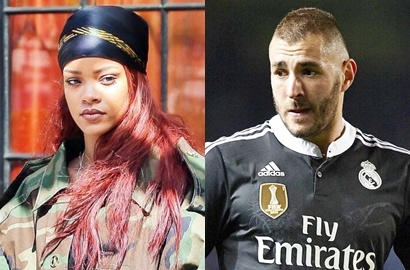 Makan Bareng, Rihanna dan Pesepakbola Karim Benzema Pacaran?