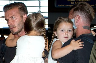 Manisnya David Beckham Soraki Putrinya Harper untuk Cetak Gol