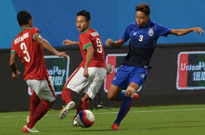 Timnas U-19 Libas Kamboja 6-1 di Sea Games 2015