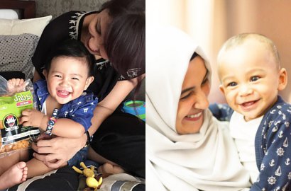 Lucunya Bayi Shireen Sungkar Ngobrol dengan Putra Sharena