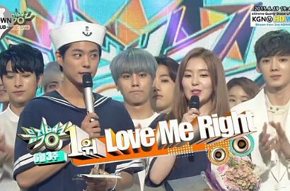 EXO 'Love Me Right' Raih Kemenangan Ketujuh di 'Music Bank'