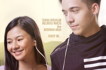 Steven William Peluk Mesra Eriska Rein di Poster 'Sebuah Lagu untuk Tuhan'