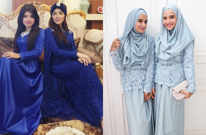 Pakai Busana Muslim Biru, Cantik Mana Bella Shofie-Icha dan Zaskia-Shireen Sungkar?