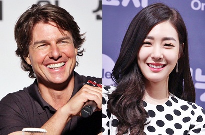 Intip Tiffany SNSD Foto Manis dengan Tom Cruise di 'Entertainment Relay'