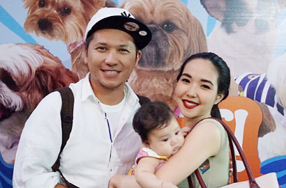 Keren, Anak Gading Marten Malah Senyum Difoto Bareng 'Serigala'